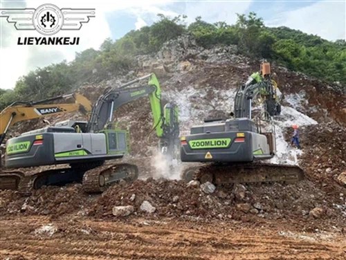 مته و شکاف سنگ سفارشی شده توسط فناوری Lieyan برای بیل مکانیکی ZOOMLION کار می...